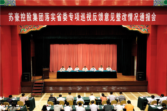 集团党委召开落实省委专项巡视反馈意见整改情况通报会